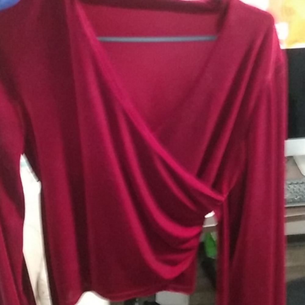 Red blouse